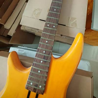 Left Handed 4 String Bass, Basswood Body, Maple Neck Through image 7