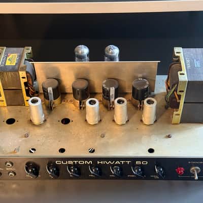 Vintage 1977 Hiwatt DR504 Custom 50 Tube Amp Head (Hylight Era) image 10