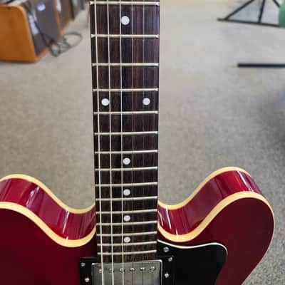 Used 2006 Epiphone Dot Semi-Hollow Electric Guitar, Made in Korea MIK - Cherry w/ Gibson Case image 9