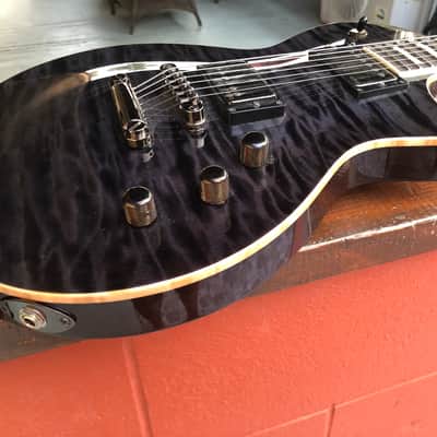 ESP Kiso Custom Shop Eclipse CTM 2009 See-thru Black image 3
