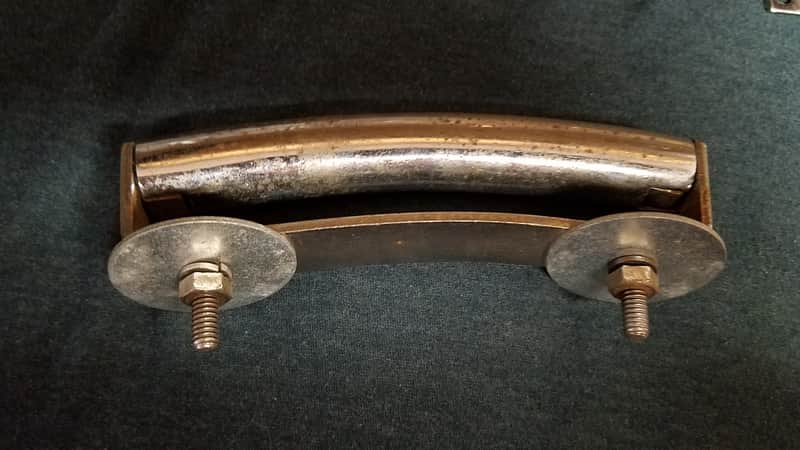 vintage MIJ JAPAN made RAIL CONSOLETTE  M.I.J. Chrome  * Bass Mount for Tom (item #3) Banana Hot Dog image 1