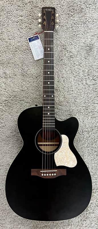 Art & Lutherie Legacy Faded Black CW Presys II Acoustic Electric Guitar image 1