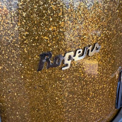 Vintage Rogers Holiday Series 9x13 Rack Tom in Gold Sparkle image 2