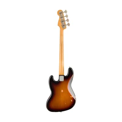 Fender 60th Anniversary Road Worn 60s Jazz Bass Guitar, 3-Colour Sunburst image 2
