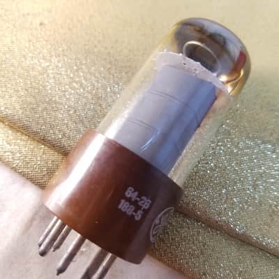 G.E 0% perfect Tight Matched Pair (2) JAN-CG-6V6GTY tNOS AT1000 TESTED Vacuum Tubes military brown base Premium Beam Power 1947-1969 image 15