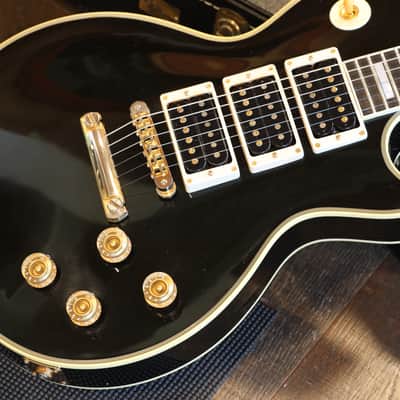 Minty! 2023 Gibson Custom Shop Peter Frampton "Phenix" Inspired Les Paul Custom 3 PUP Electric Guitar Black Ebony + COA OHSC image 6