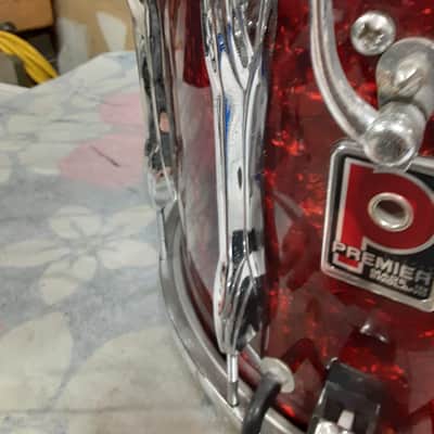 Premier Marching Snare 14x12" 1980s - Red image 4