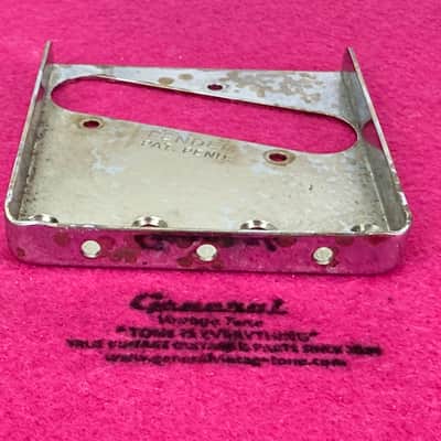 Fender ®️ Telecaster Bridge Plate 1955 - 1962 MOA Master of aging image 3