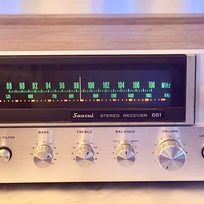 ✨ Sansui 661 Vintage Stereo Receiver – Professionally Serviced – Wood Cabinet – Made in Japan image 2