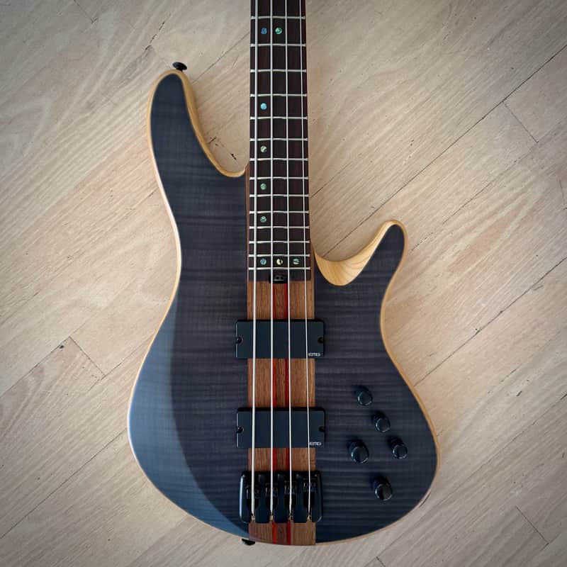 Schecter Charles Berthoud CB-4 4-String Bass See-Thru Black Satin (2871) image 1