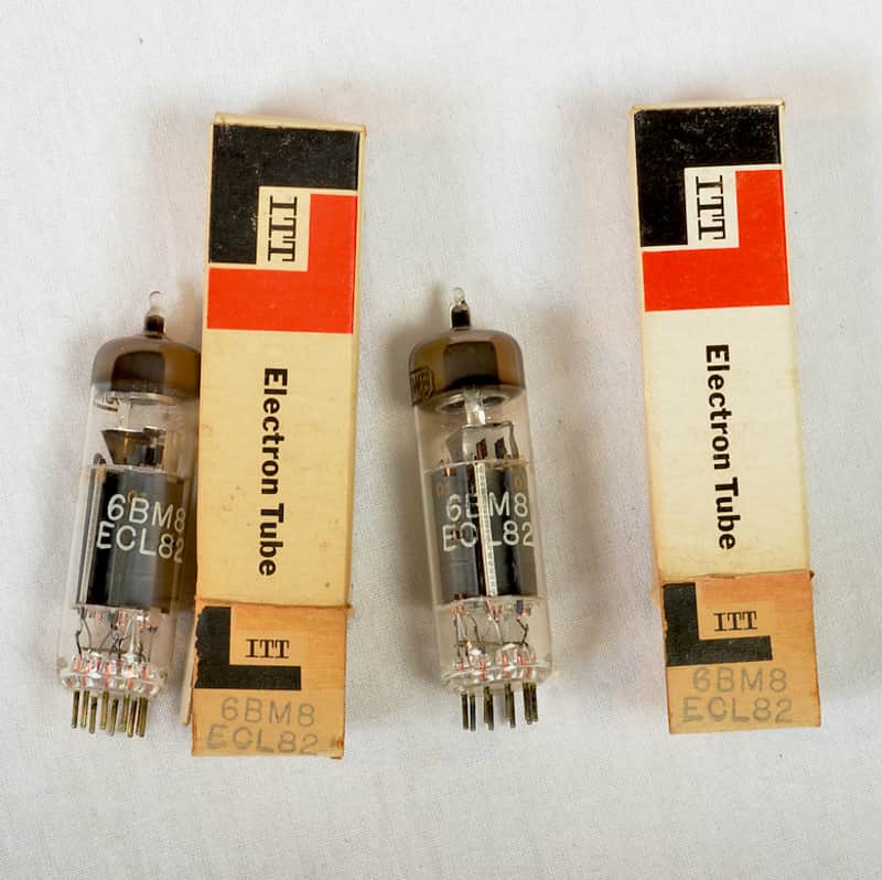 ITT 6BM8/ ECL82 matched pair (NOS) - Tested image 1
