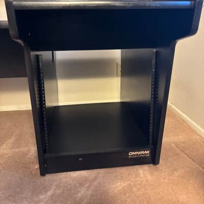Omnirax Studio Desk Mid 2000’s - Black Melamine Laminate image 3