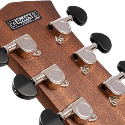Cort COREOCOTPB Core Series Spruce Acoustic Electric Guitar. Open Pore Trans Black w/ Fishman image 2