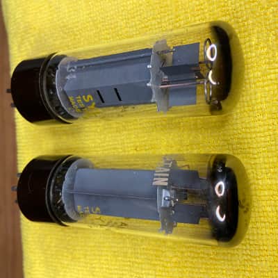 Mullard XF2 EL34 6CA7 Double O Getter - PAIR image 16