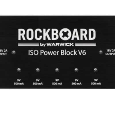 Rockboard ISO ower Block V6 Guitar Effects Pedalboard Isolated Multi Power Supply image 1