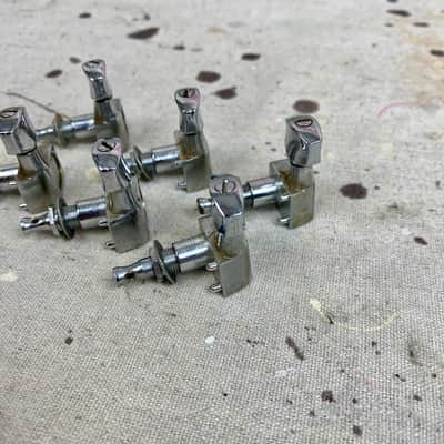 Vintage Fender 6 In-Line Guitar Tuners-Tuning Keys Chrome Circa 1970's 1980's image 11