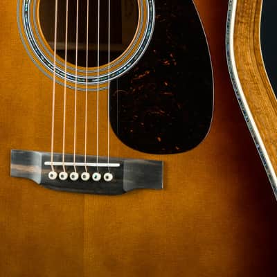 Martin D-41 Custom Premium Flamed Koa and Adirondack Spruce Amber Burst with Paua Pearl NEW image 7