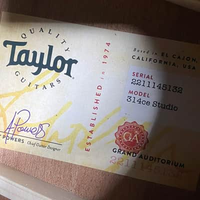 NEW! Taylor 314ce Studio Acoustic-Electric Guitar - Natural - Authorized Dealer - 4.55lbs - G06245 image 3