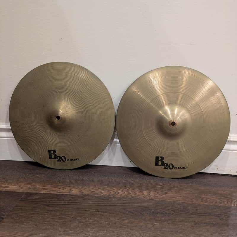Sabian B20 14" Hihats 1980s image 1