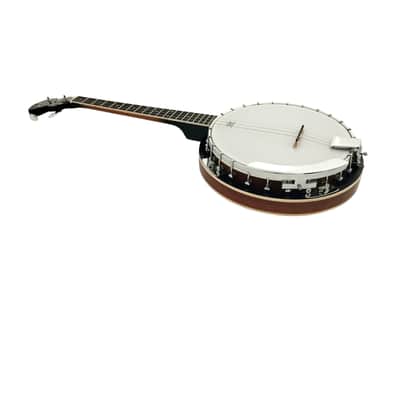 Caraya 4-String Mahogany Body Resonator Tenor Banjo - Natural BJ004 image 9