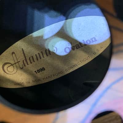 Ovation Adamas 1898 12-String Acoustic/Electric Guitar, Case image 6