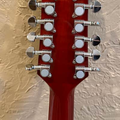 Dean JC-QM-12-TGE Jumbo Cutaway Acoustic-Electric 12-String Guitar 2008 - Tiger Eye Gloss Quilted Maple image 6
