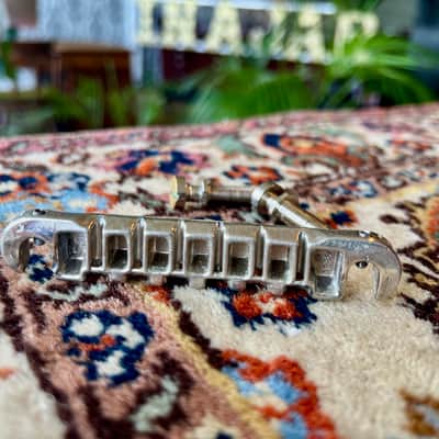 1960's Nickel Gibson Wraparound Bridge Les Paul Junior SG TPBR 8513 12809 Lightning Bar image 7