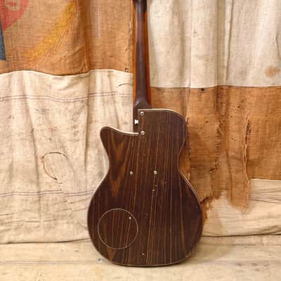 ~1959 Silvertone-Danelectro U-1 Model 1300 Brown Faux Wood Grain image 9