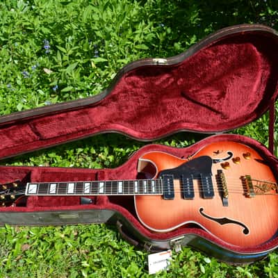 2015 Dean Seven Sound Palomino Route 66 Jazzbox/Bluesbox in Honey Sunburst w/New Gold Dunlop Straploks & a New Brown Crossrock Hardshell Case ~ Mint ! image 11