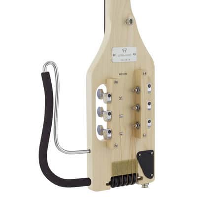 Traveler Ultra-Light Acoustic Left-Handed Travel Guitar, Natural w/ Gig Bag image 4