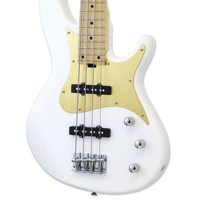 Aria Pro II Electric Bass Guitar - White image 1