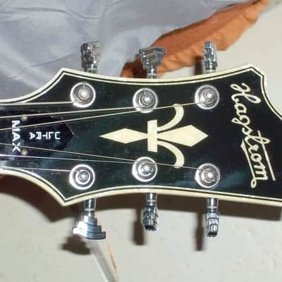 Hagstrom Ultra Max Golden Eagle Burst seymour duncans gator case damaged image 4