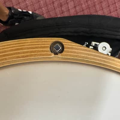 Yamaha MSD1470EJ Elvin Jones Signature 14x7" Maple Snare Drum with Wood Hoops, Gold Hardware 2000s - Gold Sparkle image 8