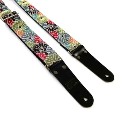 Denmark Street Straps Deluxe Guitar Strap - In Bloom image 3