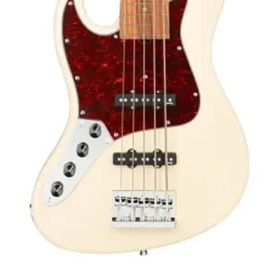 Sadowsky MetroExpress 21-Fret Vintage J/J Bass, Morado Fingerboard, Lefthand, 5-String - Solid Olympic White High Polish image 2