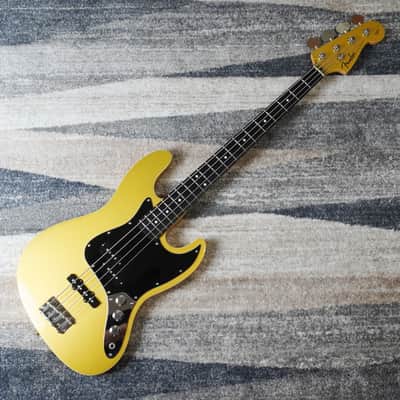 2013 Fender Japan Aerodyne Jazz Bass AJB Shoreline Gold Matching Headstock MIJ FSR Limited Color image 1