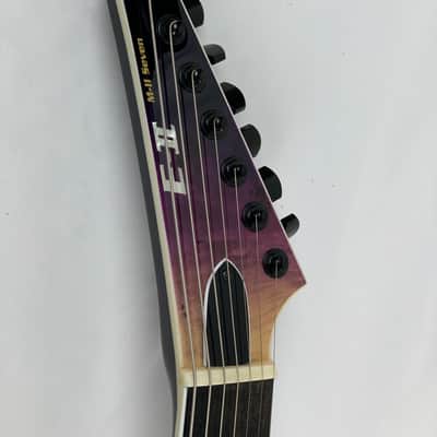 ESP E-II M-II 7 NT Purple Natural Fade 7-String Electric Guitar + Hard Case B-Stock Made in Japan image 14
