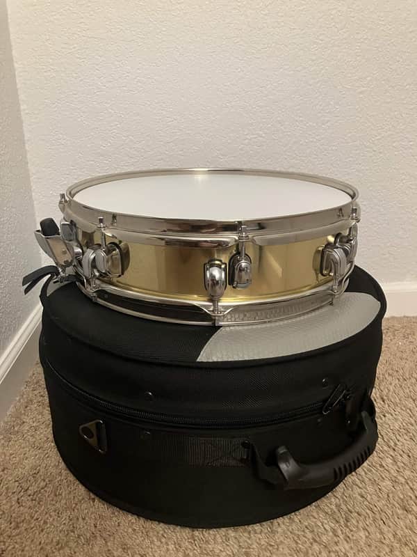 Prototype 15 x 4 Kenny Aronoff "Trackmaster Super Piccolo" Brass Snare Drum image 1