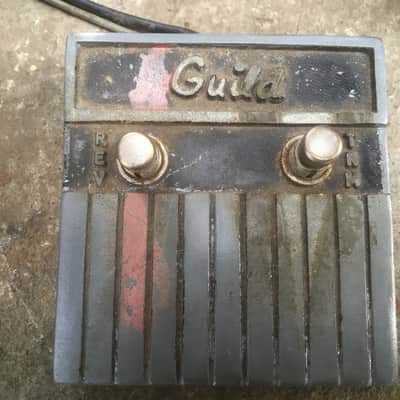 Guild Reverb Tremolo foot switch 1950’s - aluminum silver image 1