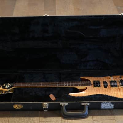 2001 Brian Moore C90-P Custom HSH Electric Guitar Piezo Quilt Natural + OHSC image 22