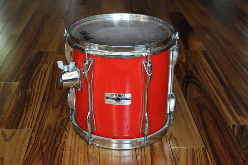 Yamaha Recording Custom 9000 - hot red TT-910RF  rack tom 10"x10 image 1
