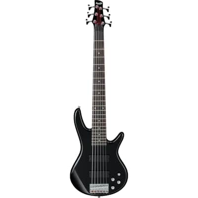 Ibanez GIO Series GSR206 Electric Bass Guitar, Rosewood Fretboard, Black image 2