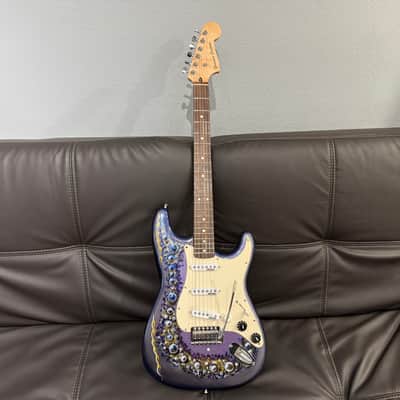 Custom Airbrushed Partscaster Stratocaster  - Airbrushed Purple Burst image 12