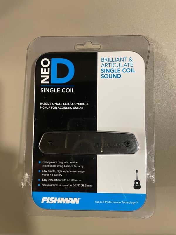 Fishman PRO-NEO-D01 Passive Single-Coil Soundhole Pickup 2010s - Black image 1