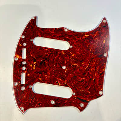 Celluloid Tortoise Tortoiseshell Wide Bevel Pickguard for Squier Classic Vibe '60's Mustang image 3