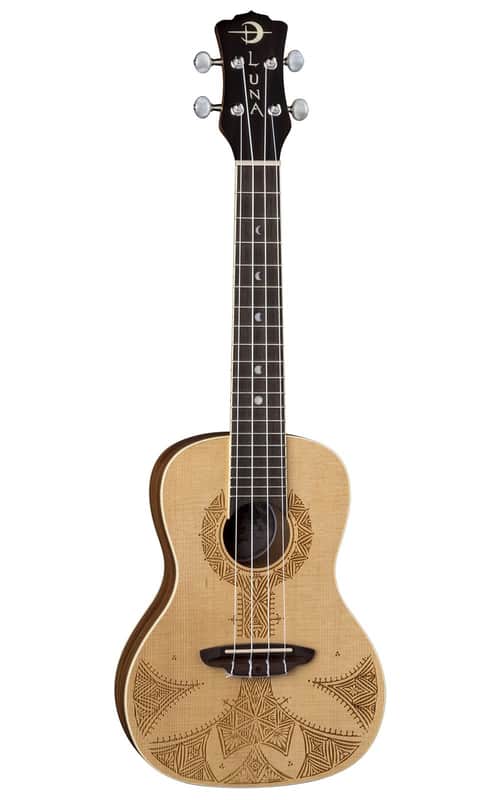 Luna UKE SAH Sahara Spruce Concert Ukulele image 2
