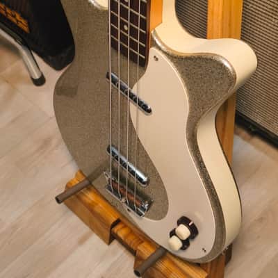 Danelectro 59DC Long Scale Bass 2010s Sparkling Champagne image 13