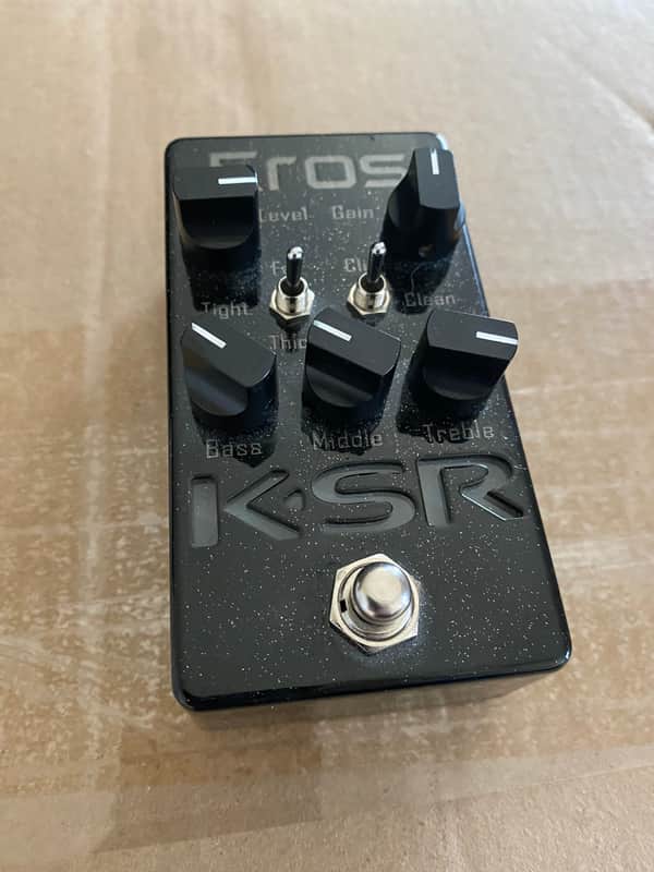 KSR Eros Black Sparkle Overdrive Boost Pedal image 1