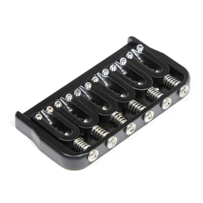 Hipshot 41060B Black Fixed 6 String Bridge. 0.125 Floor image 2