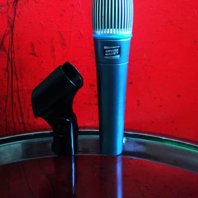Vintage 1980's Shure BETA 57 Supercardioid Dynamic Microphone Low Z w accessories SM57 Guns & Roses image 14